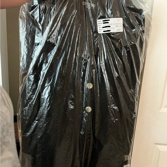 Guess Funnel Collar Wool Trench Coat - Picture 3 of 10